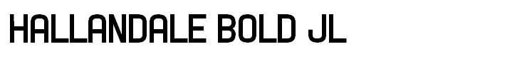 Hallandale Bold JL