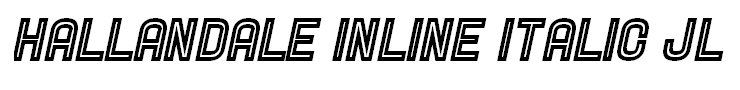 Hallandale Inline Italic JL