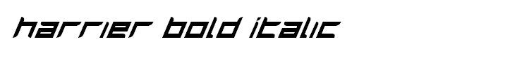 Harrier Bold Italic