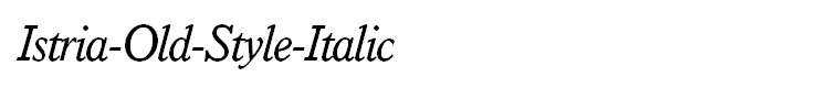 Istria-Old-Style-Italic