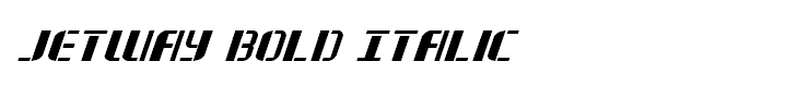 Jetway Bold Italic
