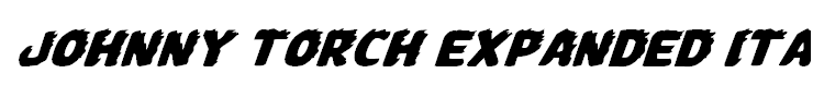 Johnny Torch Expanded Italic