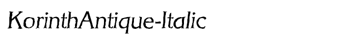 KorinthAntique-Italic