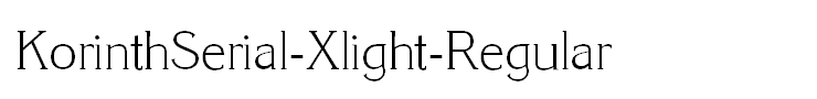 KorinthSerial-Xlight-Regular