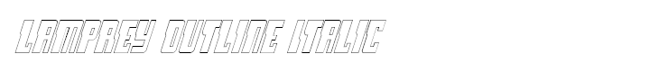 Lamprey Outline Italic