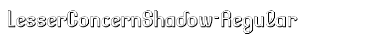 LesserConcernShadow-Regular