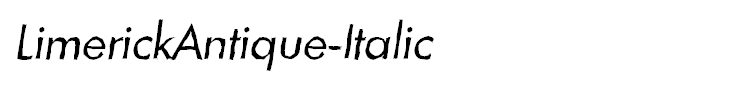 LimerickAntique-Italic