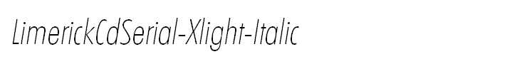 LimerickCdSerial-Xlight-Italic