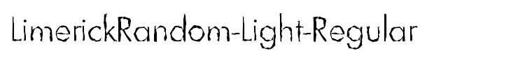 LimerickRandom-Light-Regular