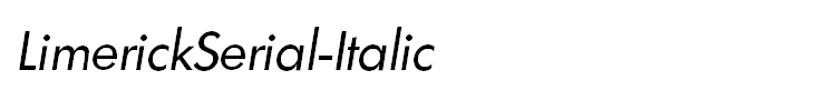 LimerickSerial-Italic