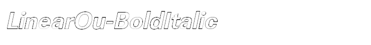 LinearOu-BoldItalic