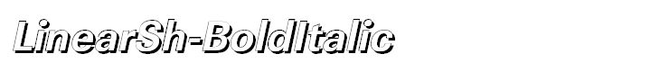 LinearSh-BoldItalic