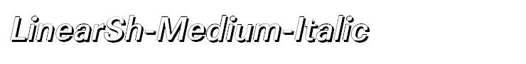 LinearSh-Medium-Italic