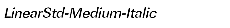 LinearStd-Medium-Italic