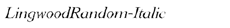 LingwoodRandom-Italic