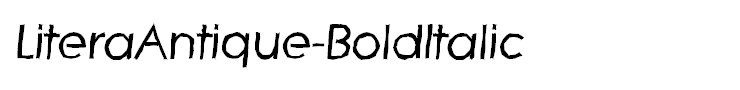 LiteraAntique-BoldItalic