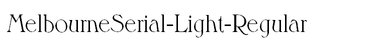 MelbourneSerial-Light-Regular