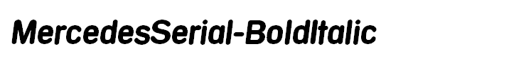 MercedesSerial-BoldItalic