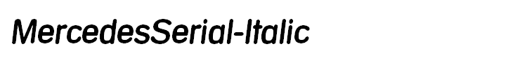 MercedesSerial-Italic