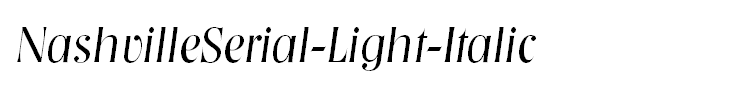 NashvilleSerial-Light-Italic