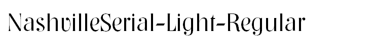 NashvilleSerial-Light-Regular