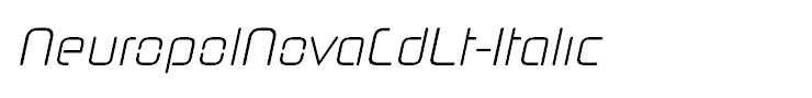 NeuropolNovaCdLt-Italic