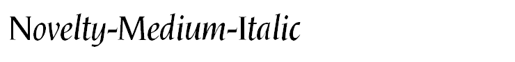 Novelty-Medium-Italic