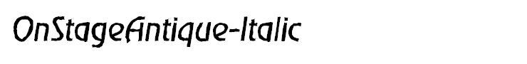 OnStageAntique-Italic
