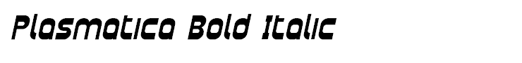 Plasmatica Bold Italic