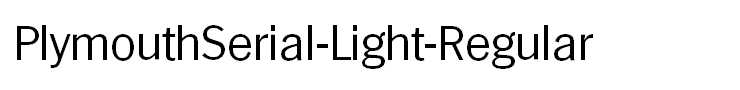 PlymouthSerial-Light-Regular