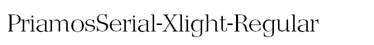 PriamosSerial-Xlight-Regular