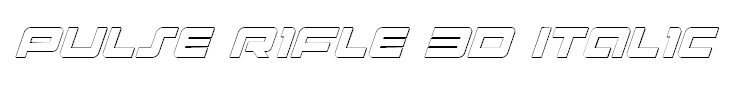 Pulse Rifle 3D Italic