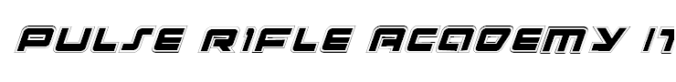 Pulse Rifle Academy Italic
