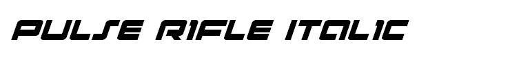 Pulse Rifle Italic