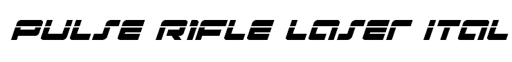 Pulse Rifle Laser Italic