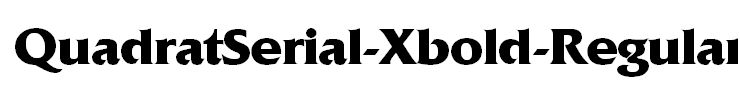 QuadratSerial-Xbold-Regular