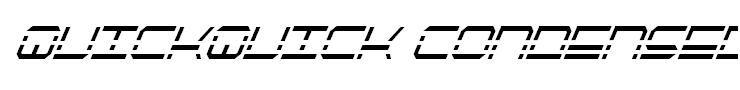QuickQuick Condensed Italic