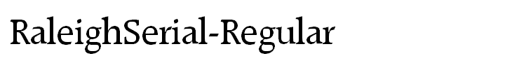 RaleighSerial-Regular
