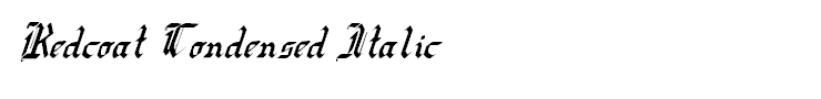 Redcoat Condensed Italic