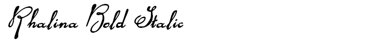 Rhalina Bold Italic