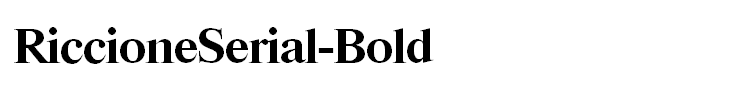 RiccioneSerial-Bold