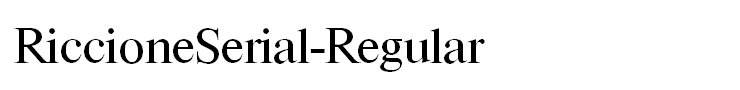 RiccioneSerial-Regular