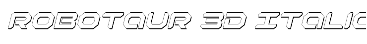 Robotaur 3D Italic