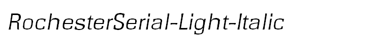 RochesterSerial-Light-Italic