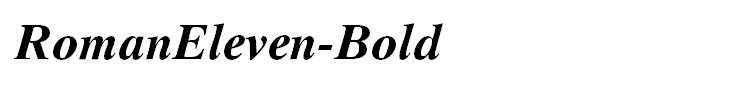 RomanEleven-Bold