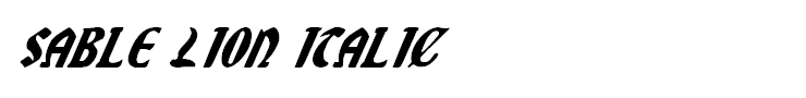Sable Lion Italic