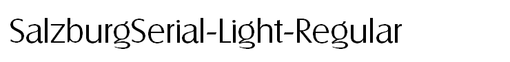 SalzburgSerial-Light-Regular
