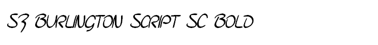 SF Burlington Script SC Bold