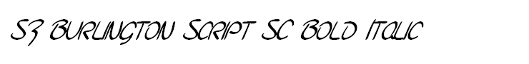 SF Burlington Script SC Bold Italic