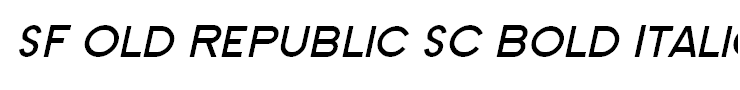 SF Old Republic SC Bold Italic